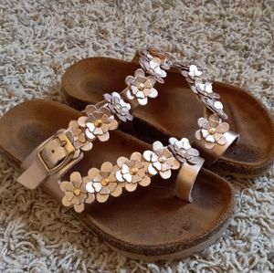 Girls size 13 rose gold sandals